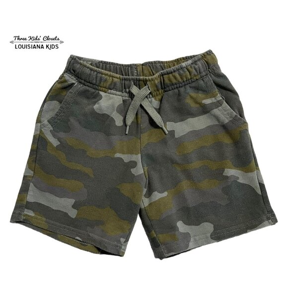 Cat & Jack Other - Cat & Jack XS (4/5) Green Camouflage Drawstring Shorts